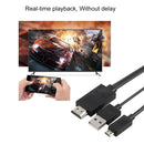 1.8m Multi Use Micro USB MHL to HDMI HDTV Adapter Cable, Support 1080P Full HD Output, For Galaxy S6 / S IV / i9500 / Galaxy Note III / N9000 / Galaxy SIII / i9300 / Galaxy Note II / N7100(Black)