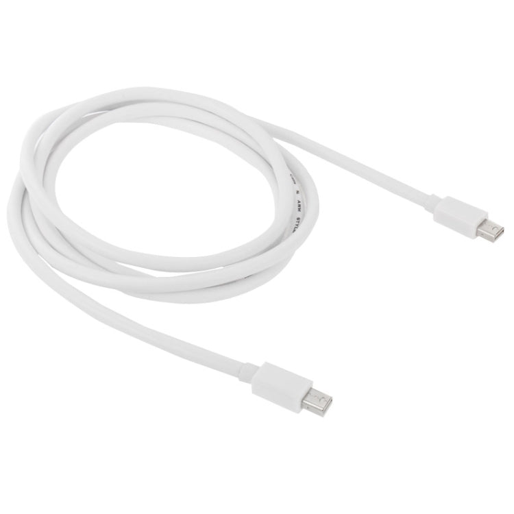 Mini DP DisplayPort Cable for Apple iMac MacBook Pro, Length: 2m(White)