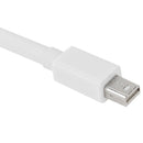 Mini DP DisplayPort Cable for Apple iMac MacBook Pro, Length: 2m(White)