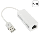 USB 2.0 Ethernet Adapter for Tablet PC / Android TV, Length: 20cm(White)