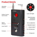 CC308+ Multi Wireless Camera Lens Detector Radio Wave Signal Detect Full-range RF GSM Device Finder(US Plug)