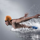 Pure Color Style Elastic Silicone Swimming Cap / Swimming Hat, SC310(Orange)