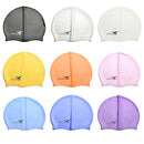 Pure Color Style Elastic Silicone Swimming Cap / Swimming Hat, SC310(Orange)