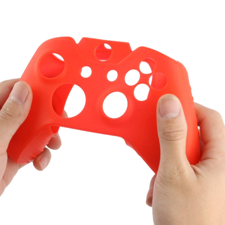 Flexible Silicone Protective Case for Xbox One(Red)