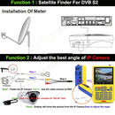 iBRAVEBOX V8 Finder Digital Satellite Signal Finder Meter, 3.5 Inch LCD Colour Screen, Support DVB Compliant & Live FTA(Yellow)