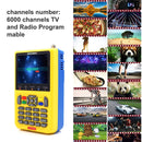iBRAVEBOX V8 Finder Digital Satellite Signal Finder Meter, 3.5 Inch LCD Colour Screen, Support DVB Compliant & Live FTA(Yellow)