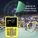 iBRAVEBOX V8 Finder Digital Satellite Signal Finder Meter, 3.5 Inch LCD Colour Screen, Support DVB Compliant & Live FTA(Yellow)