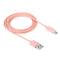 1M Circular Bobbin Gift Box Style Micro USB to USB 2.0 Data Sync Cable with LED Indicator Light, For Samsung, HTC, Sony, Huawei, Xiaomi(Pink)