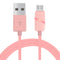 1M Circular Bobbin Gift Box Style Micro USB to USB 2.0 Data Sync Cable with LED Indicator Light, For Samsung, HTC, Sony, Huawei, Xiaomi(Pink)