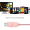 1M Circular Bobbin Gift Box Style Micro USB to USB 2.0 Data Sync Cable with LED Indicator Light, For Samsung, HTC, Sony, Huawei, Xiaomi(Pink)