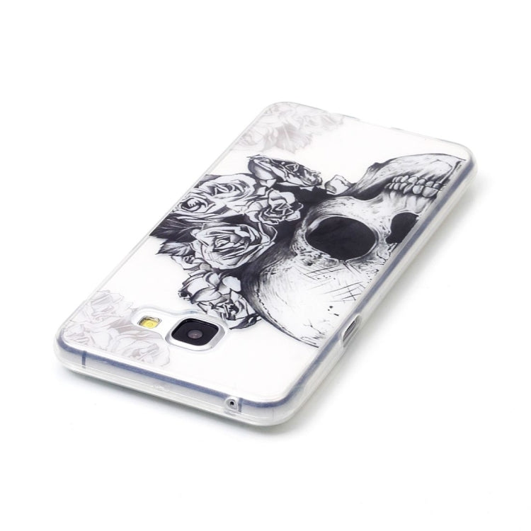 For Galaxy A5 (2016) / A510 Skull Pattern IMD Workmanship Soft TPU Protective Case