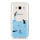 For Galaxy J3 (2016) / J310 Lovely Penguins Pattern IMD Workmanship Soft TPU Protective Case
