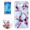 For Galaxy J5 / J500 Purple Marbling Pattern Soft TPU Protective Back Cover Case