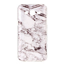 For Galaxy J5 / J500 White Marbling Pattern Soft TPU Protective Back Cover Case