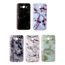 For Galaxy J7 / J700 Black Marbling Pattern Soft TPU Protective Back Cover Case