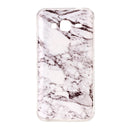 For Galaxy J3 (2016) / J310 White Marbling Pattern Soft TPU Protective Back Cover Case