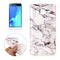 For Galaxy J3 (2016) / J310 White Marbling Pattern Soft TPU Protective Back Cover Case