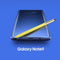 Portable High-Sensitive Stylus Pen without Bluetooth for Galaxy Note9(Yellow)