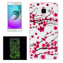 For Galaxy A5 (2016) / A510 Noctilucent Plum Pattern IMD Workmanship Soft TPU Back Cover Case