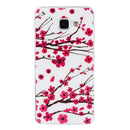 For Galaxy A5 (2016) / A510 Noctilucent Plum Pattern IMD Workmanship Soft TPU Back Cover Case