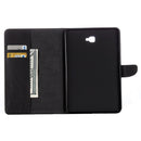 For Galaxy Tab A 10.1 (2016) / P580 Butterflies Love Flowers Embossing Horizontal Flip Leather Case with Holder & Card Slots & Wallet(Black)