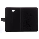 For Galaxy Tab A 10.1 (2016) / P580 Butterflies Love Flowers Embossing Horizontal Flip Leather Case with Holder & Card Slots & Wallet(Black)
