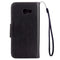 For Galaxy A5 (2017) / A520 Butterflies Love Flowers Embossing Horizontal Flip Leather Case with Holder & Card Slots & Wallet & Lanyard(Black)