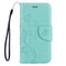 For Galaxy A5 (2017) / A520 Butterflies Love Flowers Embossing Horizontal Flip Leather Case with Holder & Card Slots & Wallet & Lanyard(Green)