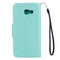 For Galaxy A5 (2017) / A520 Butterflies Love Flowers Embossing Horizontal Flip Leather Case with Holder & Card Slots & Wallet & Lanyard(Green)
