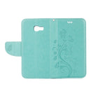 For Galaxy A5 (2017) / A520 Butterflies Love Flowers Embossing Horizontal Flip Leather Case with Holder & Card Slots & Wallet & Lanyard(Green)