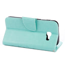 For Galaxy A5 (2017) / A520 Butterflies Love Flowers Embossing Horizontal Flip Leather Case with Holder & Card Slots & Wallet & Lanyard(Green)