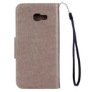 For Galaxy A5 (2017) / A520 Butterflies Love Flowers Embossing Horizontal Flip Leather Case with Holder & Card Slots & Wallet & Lanyard(Grey)