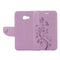 For Galaxy A5 (2017) / A520 Butterflies Love Flowers Embossing Horizontal Flip Leather Case with Holder & Card Slots & Wallet & Lanyard(Light Purple)