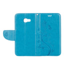 For Galaxy A5 (2017) / A520 Butterflies Love Flowers Embossing Horizontal Flip Leather Case with Holder & Card Slots & Wallet & Lanyard(Blue)