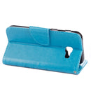 For Galaxy A5 (2017) / A520 Butterflies Love Flowers Embossing Horizontal Flip Leather Case with Holder & Card Slots & Wallet & Lanyard(Blue)