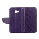 For Galaxy A5 (2017) / A520 Butterflies Love Flowers Embossing Horizontal Flip Leather Case with Holder & Card Slots & Wallet & Lanyard(Dark Purple)