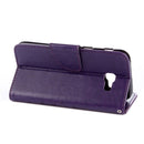 For Galaxy A5 (2017) / A520 Butterflies Love Flowers Embossing Horizontal Flip Leather Case with Holder & Card Slots & Wallet & Lanyard(Dark Purple)