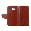 For Galaxy A5 (2017) / A520 Butterflies Love Flowers Embossing Horizontal Flip Leather Case with Holder & Card Slots & Wallet & Lanyard(Brown)