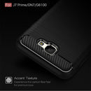 For Galaxy J7 Prime & On7(2016) / G610 Brushed Texture Carbon Fiber TPU Protective Case(Black)