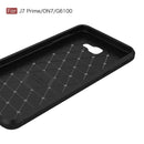 For Galaxy J7 Prime & On7(2016) / G610 Brushed Texture Carbon Fiber TPU Protective Case(Black)