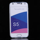 For Galaxy S5 / G900 0.75mm Double-sided Ultra-thin Transparent TPU Protective Case (Transparent)