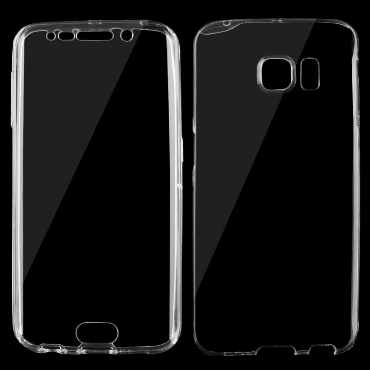 For Galaxy S6 Edge / G925 0.75mm Double-sided Ultra-thin Transparent TPU Protective Case (Transparent)