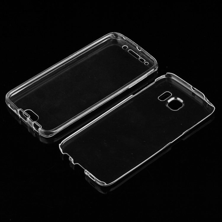 For Galaxy S6 Edge / G925 0.75mm Double-sided Ultra-thin Transparent TPU Protective Case (Transparent)