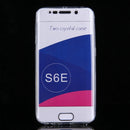 For Galaxy S6 Edge / G925 0.75mm Double-sided Ultra-thin Transparent TPU Protective Case (Transparent)