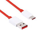 For OnePlus 7P / 7 / 3T /5T / 6 4.5A USB to USB-C / Type-C Charging Cable Android Mobile Phone Flash Charging Cable, Cable Length: 1m(Red)