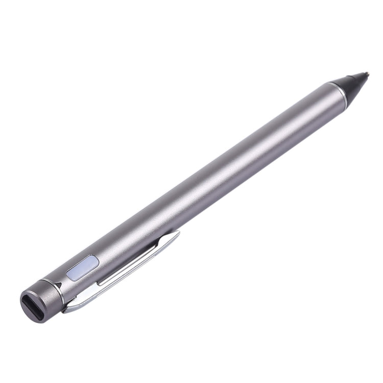 Universal Rechargeable Capacitive Touch Screen Stylus Pen with 2.3mm Superfine Metal Nib, For iPhone, iPad, Samsung, and Other Capacitive Touch Screen Smartphones or Tablet PC(Grey)