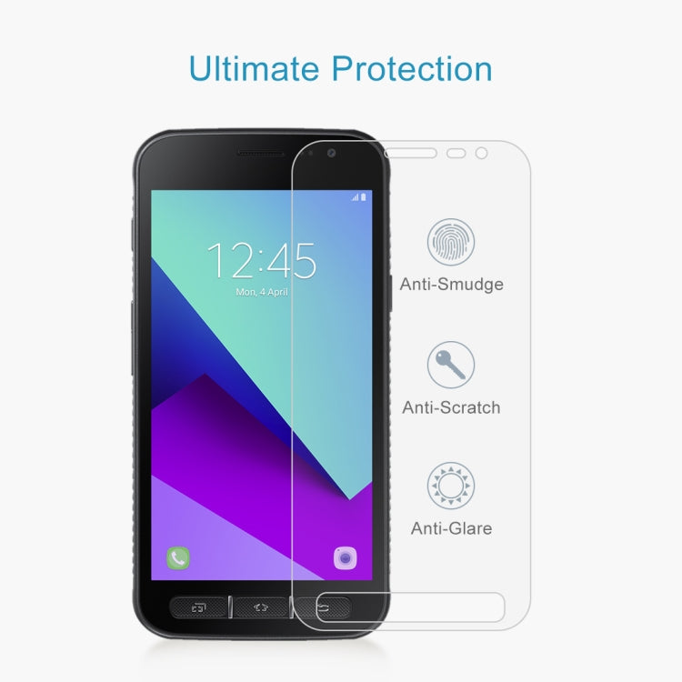 10 PCS for Galaxy Xcover 4 / G390F / Xcover 4s 0.26mm 9H Surface Hardness Explosion-proof Non-full Screen Tempered Glass Screen Film