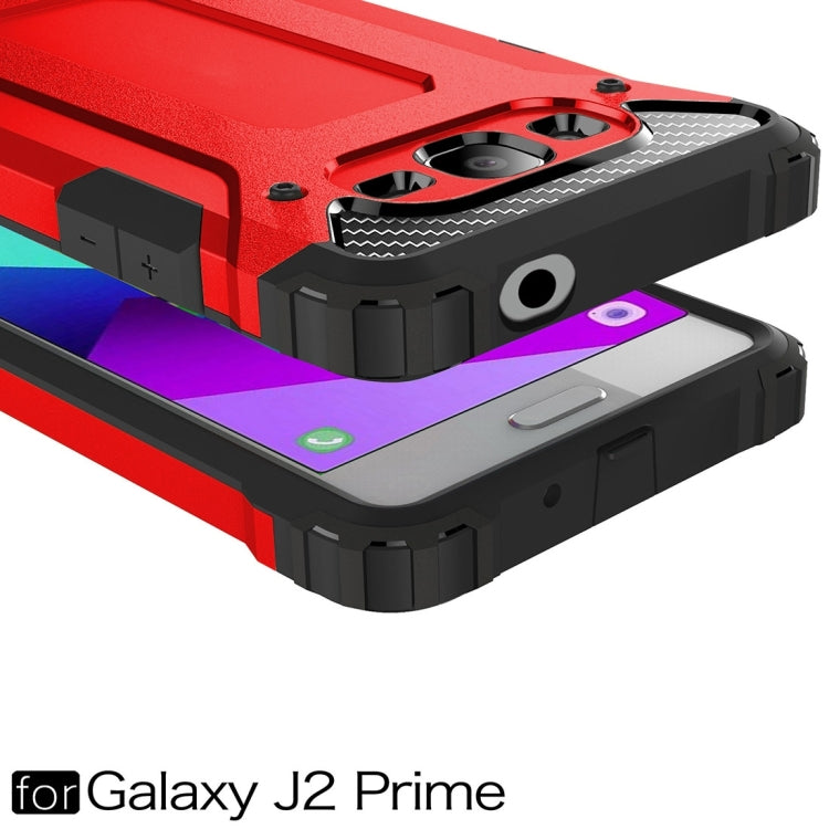 For Galaxy J2 Prime / G532 Tough Armor TPU + PC Combination Case(Red)