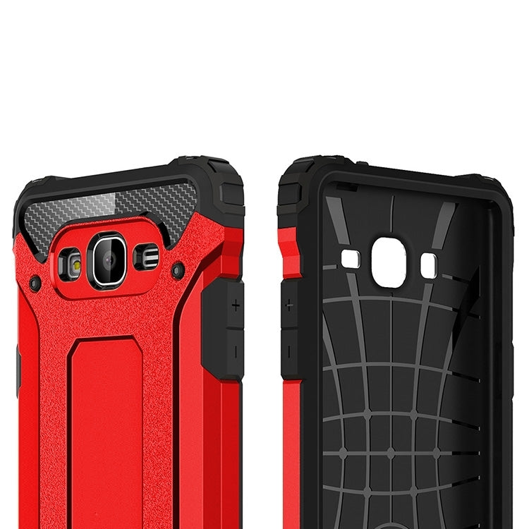 For Galaxy J2 Prime / G532 Tough Armor TPU + PC Combination Case(Red)