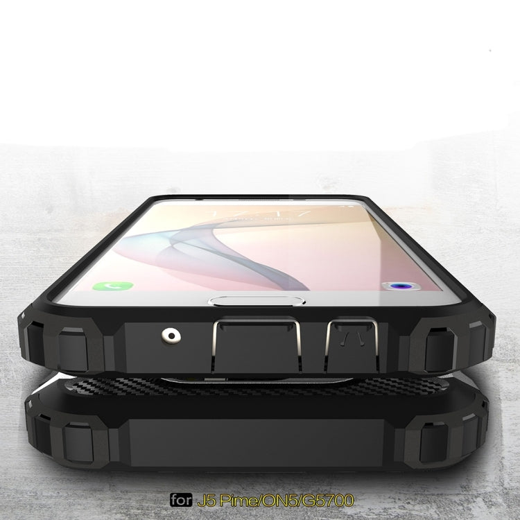 For Galaxy J7 Prime Tough Armor TPU + PC Combination Case (Gold)